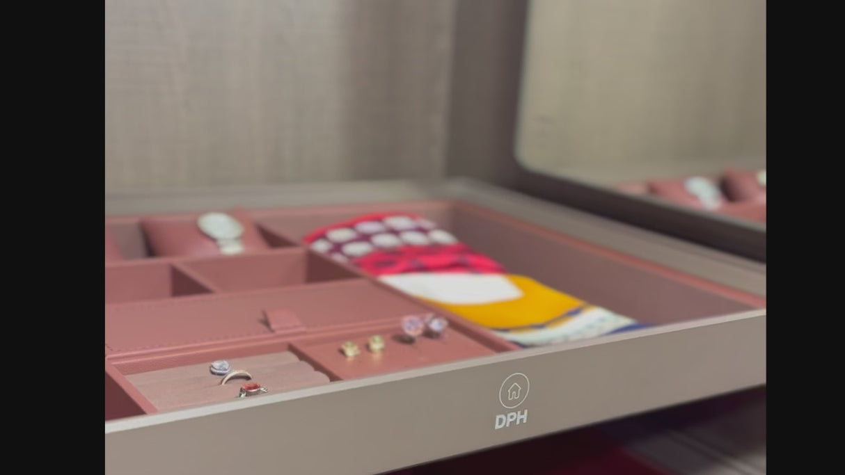 Organizador de Joyas y Accesorios café moca