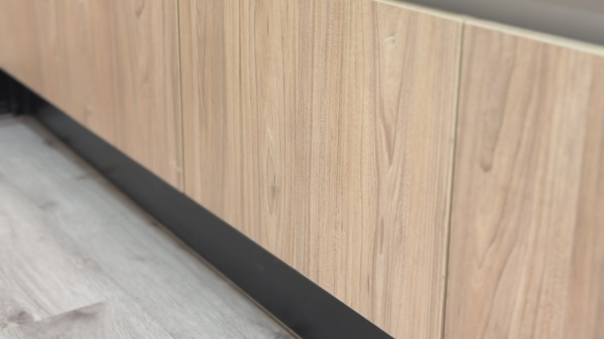 Cajón Metálico Blanco Frente Madera Altura 183mm